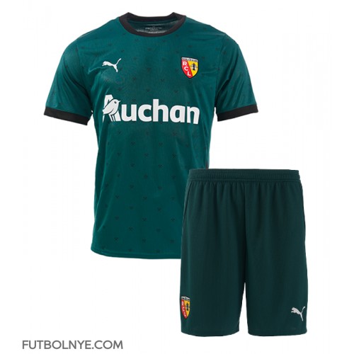 Camiseta RC Lens Visitante Equipación para niños 2024-25 manga corta (+ pantalones cortos)